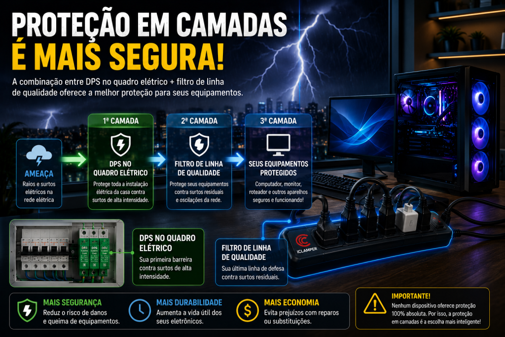 Proteção em camadas é mais segura